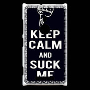 Coque Nokia Lumia 925 Keep Calm Suck me Noir