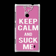 Coque Nokia Lumia 520 Keep Calm Suck me Rose