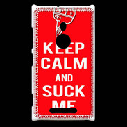 Coque Nokia Lumia 925 Keep Calm Suck me Rouge