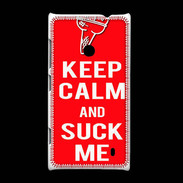 Coque Nokia Lumia 520 Keep Calm Suck me Rouge