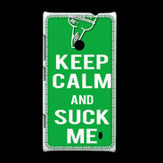 Coque Nokia Lumia 520 Keep Calm Suck me Vert