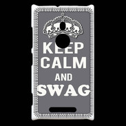 Coque Nokia Lumia 925 Keep Calm Swag Gris