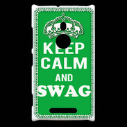 Coque Nokia Lumia 925 Keep Calm Swag Vert