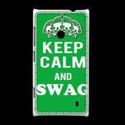 Coque Nokia Lumia 520 Keep Calm Swag Vert