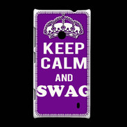 Coque Nokia Lumia 520 Keep Calm Swag Violet