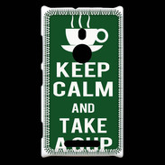 Coque Nokia Lumia 925 Keep Calm Take a cup Vert