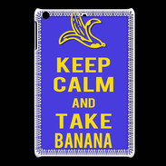 Coque iPadMini Keep Calm Take Banana Bleu