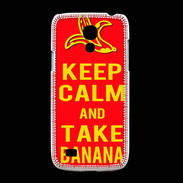 Coque Samsung Galaxy S4mini Keep Calm Take Banana Rouge