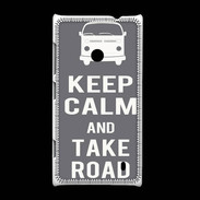 Coque Nokia Lumia 520 Keep Calm Take Road Gris