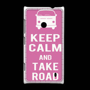 Coque Nokia Lumia 520 Keep Calm Take Road Rose
