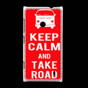 Coque Nokia Lumia 520 Keep Calm Take Road Rouge