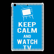 Coque iPadMini Keep Calm Watch TV Cyan