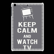 Coque iPadMini Keep Calm Watch TV Gris