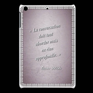 Coque iPadMini La conversation Rose Citation Oscar Wilde