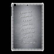 Coque iPadMini Maison coeur Noir Citation Oscar Wilde
