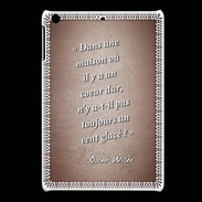 Coque iPadMini Maison coeur Rouge Citation Oscar Wilde
