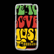 Coque Samsung Galaxy S4mini Peace Love Music