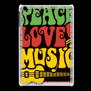 Coque iPadMini Peace Love Music