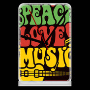 Pendule de bureau Peace Love Music