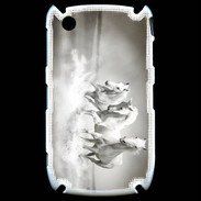 Coque Blackberry 8520 Chevaux blancs