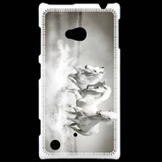 Coque Nokia Lumia 720 Chevaux blancs