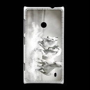 Coque Nokia Lumia 520 Chevaux blancs