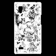 Coque LG Optimus L9 Design Fleur Tribal