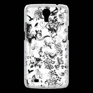Coque Samsung Galaxy Mega Design Fleur Tribal