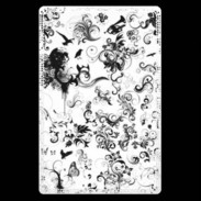 Etui carte bancaire Design Fleur Tribal