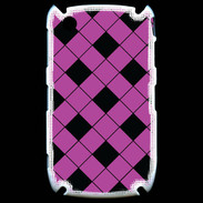 Coque Blackberry 8520 losange noir & rose