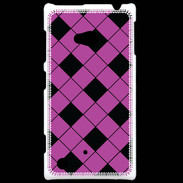 Coque Nokia Lumia 720 losange noir & rose