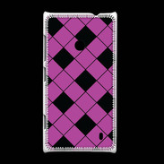 Coque Nokia Lumia 520 losange noir & rose