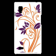 Coque LG Optimus L9 motif flora violet