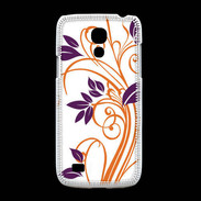 Coque Samsung Galaxy S4mini motif flora violet