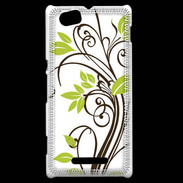 Coque Sony Xperia M motif floral 1