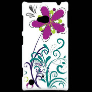 Coque Nokia Lumia 720 motif floral bleu
