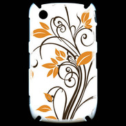 Coque Blackberry 8520 motif floral marron