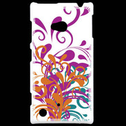Coque Nokia Lumia 720 motif floral orange