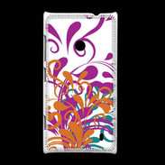 Coque Nokia Lumia 520 motif floral orange