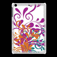Coque iPadMini motif floral orange