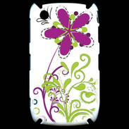 Coque Blackberry 8520 motif floral vert