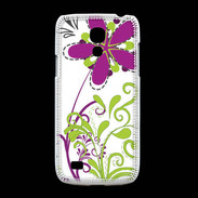 Coque Samsung Galaxy S4mini motif floral vert
