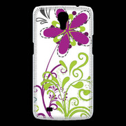 Coque Samsung Galaxy Mega motif floral vert