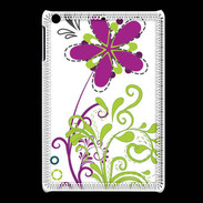 Coque iPadMini motif floral vert