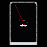 Pendule de bureau moustache noir & blanc