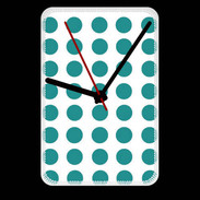 Grande pendule murale pois bleu clair