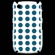 Coque Blackberry 8520 pois bleu foncé