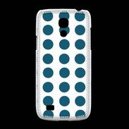 Coque Samsung Galaxy S4mini pois bleu foncé