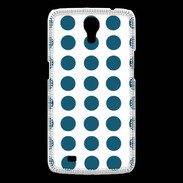 Coque Samsung Galaxy Mega pois bleu foncé