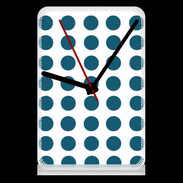 Pendule de bureau pois bleu foncé